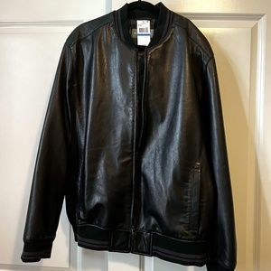 Mens XL Michael Kors Leather Jacket w/ Tag